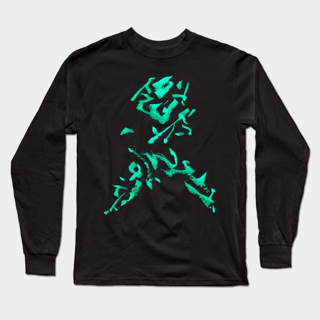 Predator - Ink - Fantasy Figure Long Sleeve T-Shirt by Nikokosmos